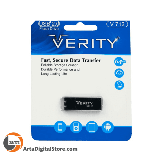 فلش مموری وریتی VERITY V712 64GB Black