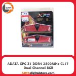 رم دسکتاپ دو کاناله ای دیتا ADATA XPG Z1 DDR4 2800MHz CL17 Dual Channel 8GB Red