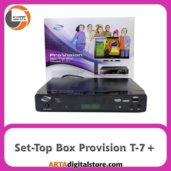 گیرنده دیجیتال Set-Top Box Provision T-7+ Black