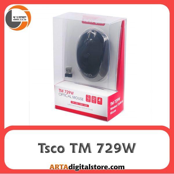 موس بی سیم تسکو TSCO TM 729W Silent Black