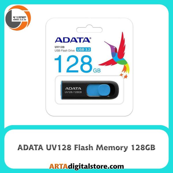 فلش مموری ADATA UV128 128GB Black and Blue