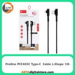 کابل تایپ سی پرووان ProOne PCC405C Type-C Cable White یکسر L
