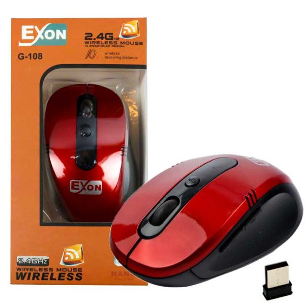 موس Exon G-108 قرمز