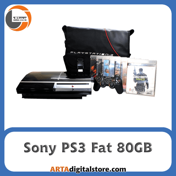 کنسول Sony PS3 Fat 80GB  دو دسته