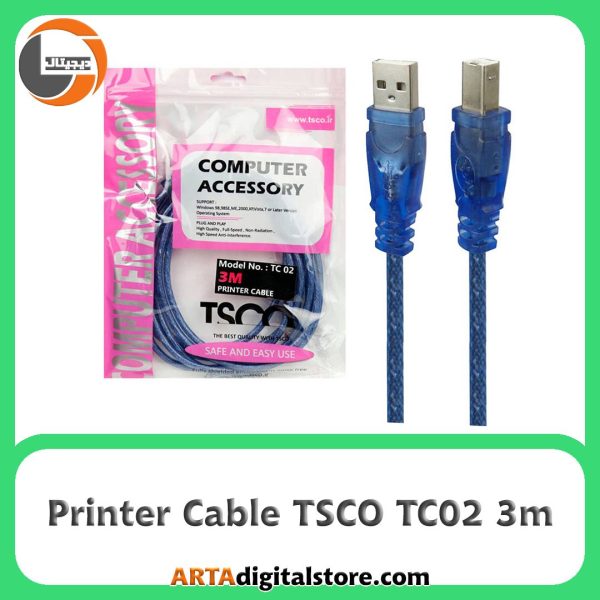  کابل پرینتر  TSCO TC02 3m