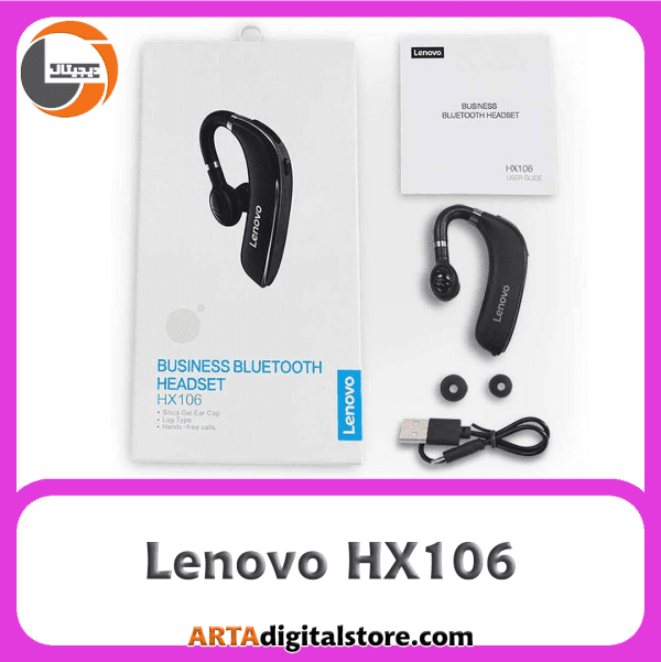هدست بلوتوث لنوو  LENOVO Bluetooth HX106 Black