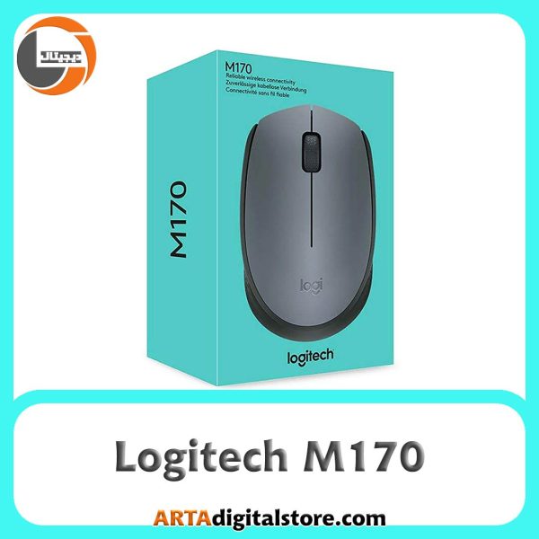 موس بی سیم لاجیتک Logitech M170 Gray