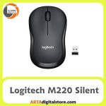 موس بی سیم لاجیتک Logitech M220 Silent Black And Gray