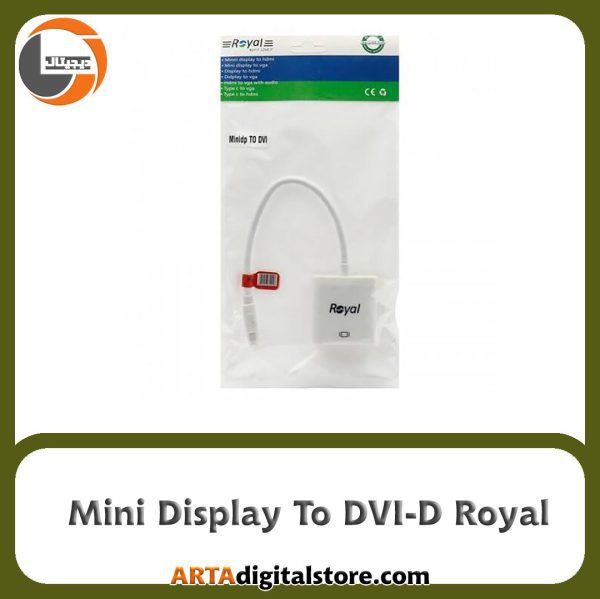 تبدیل Mini Display To DVI-D Royal White