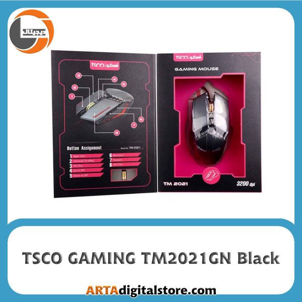 موس گیمینگ تسکو TSCO GAMING TM2021GN  Black