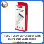 شارژر فندکی ماشین تسکو Car Charger TSCO TCG20 به همراه کابل Micro USB