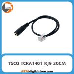 تبدیل سوکت تلفن به مادگی ۳٫۵ میلی متری TSCO TCRA1401 RJ9 30CM