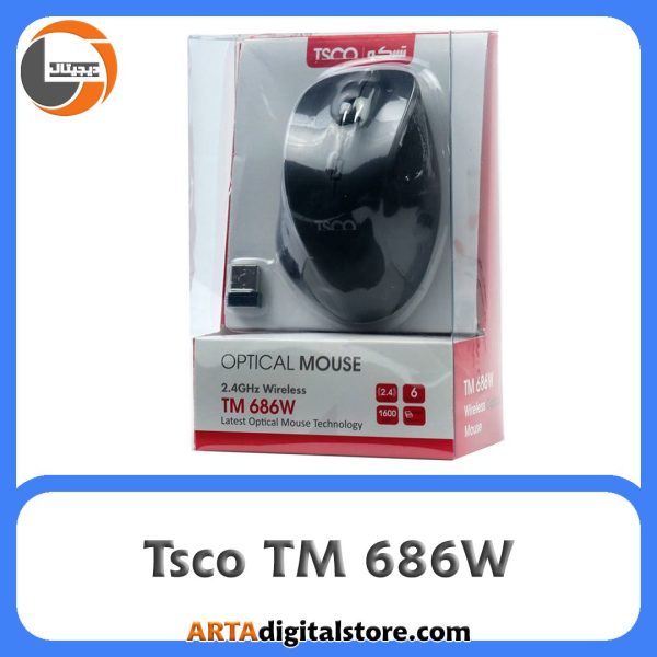 موس بی سیم تسکو TCCO TM 686W Black