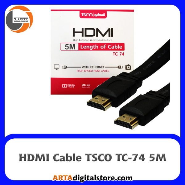 کابل تسکو HDMI Cable TSCO TC-74 Black طول 5m