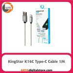 کابل KingStar K16C Type-C Cable Gold طول 1M