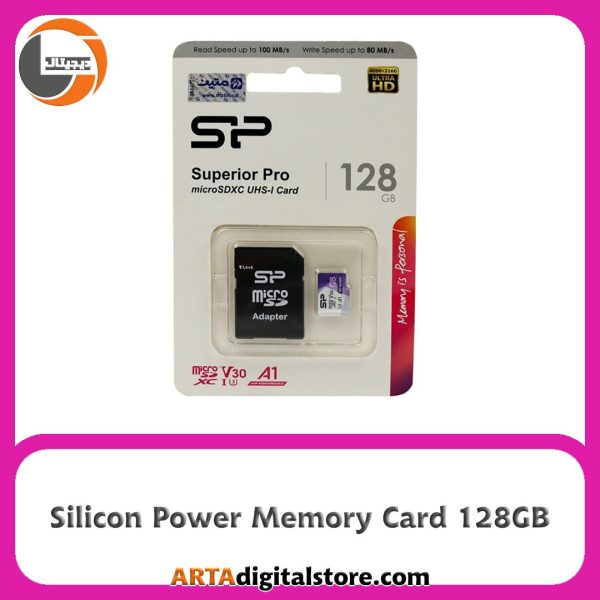 مموری کارت Memory Card Micro SD Silicon Power Superior Pro A1 U3 128GB 100MB/s
