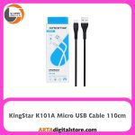 کابل میکرو یو اس بی KingStar K101A Black طول 110cm