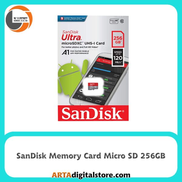 مموری کارت Micro SD SanDisk Ultra U1 C10 256GB 120MB/s