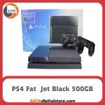 کنسول PS4 Fat Jet Black 500GB دو دسته