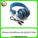 هدفون بلوتوثی HeadPhone Nia Bluetooth Q8-851S Blue