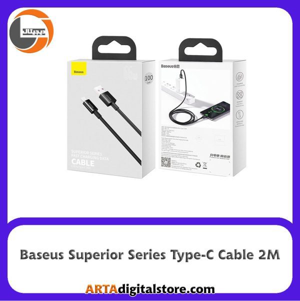 کابل Baseus Superior Series Type-C Cable Black طول 2M