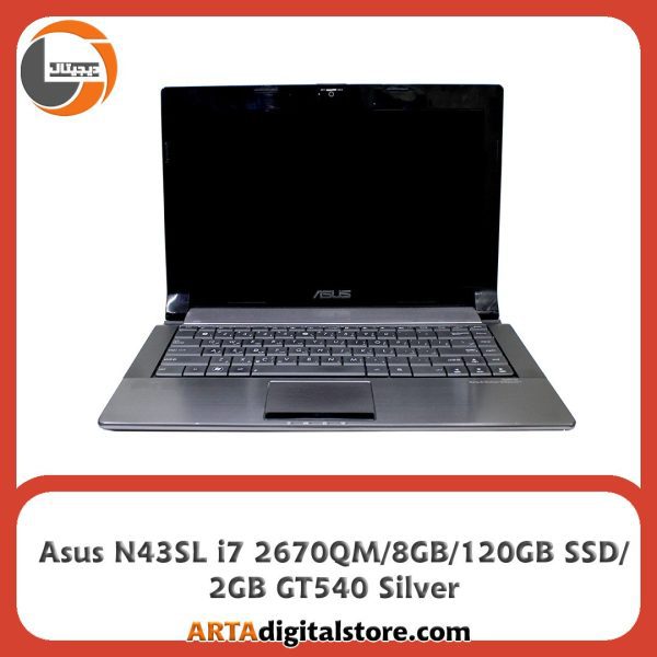 لپ تاپ Asus N43SL Silver استوک