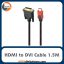 کابل HDMI to DVI Black طول 1.5 متر
