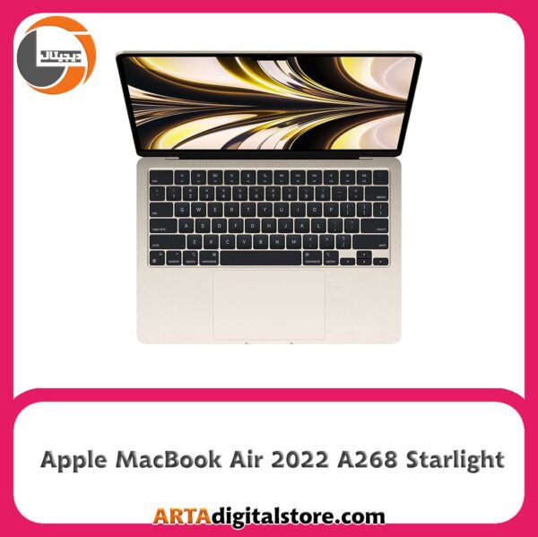 مک بوک Apple MacBook Air 2022 A268 Starlight