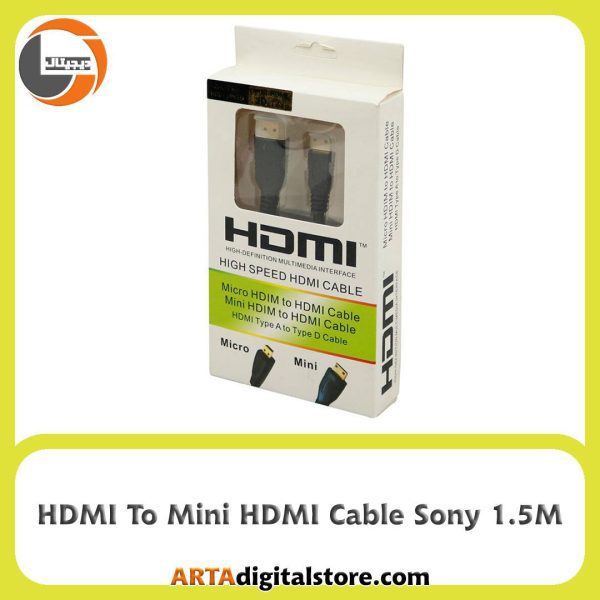 کابل Sony HDMI to mini HDMI طول 1.5m