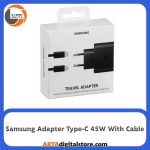 شارژر 45 وات سامسونگ به همراه کابل Samsung Adapter Type-C 45W With Cable Black