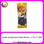 کابل سه به سه Component Cable 3 To 3 Detex+ Black طول 1.8m