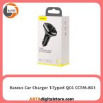 شارژر فندکی Baseus T-Typed QC4 CCTM-B01 With Bluetooth FM Player Black