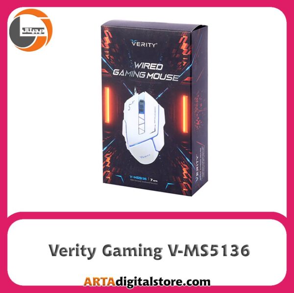موس گیمینگ وریتی Verity Gaming V-MS5136 White