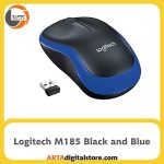 موس بی سیم لاجیتک Logitech M185 Black and Blue