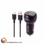 شارژر فندکی تسکو TSCO TCG 38 QC3 Black بهمراه کابل تایپ سی