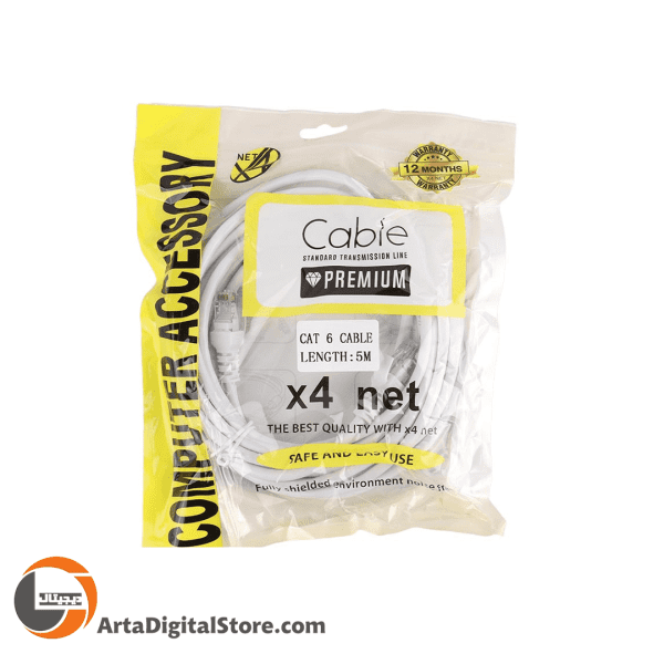 کابل Network Cable Cat6 X4Net UTP 5M White