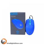 موس گیمینگ لاجیتک Mouse Logitech Gaming Mouse G203 Blue
