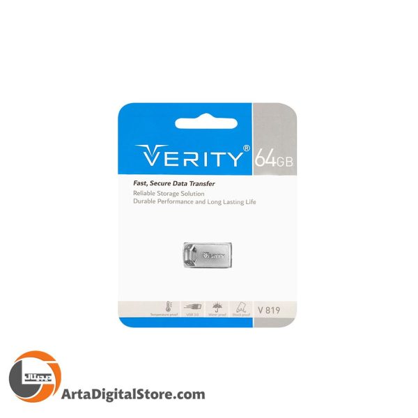 فلش مموری وریتی VERITY V819 USB3.0 64GB Silver