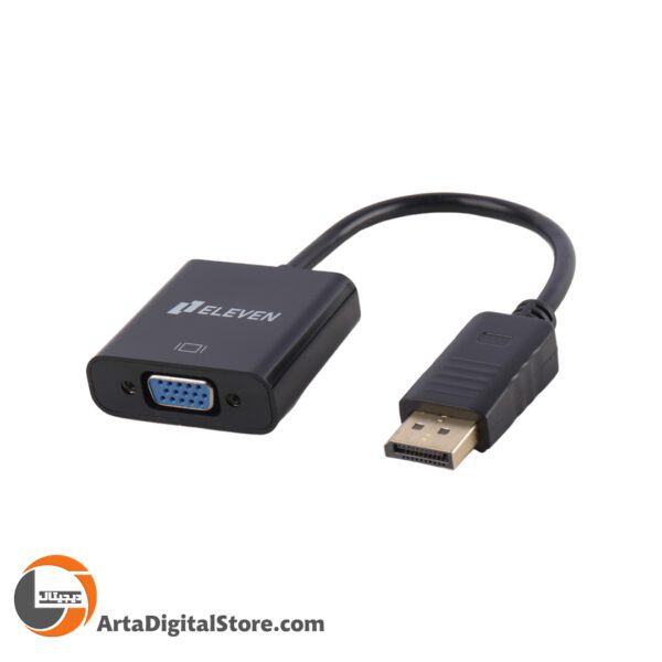 تبدیل  Display Port to VGA Eleven Black