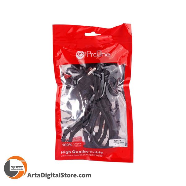 کابل برق لپ تاپ پرووان ProOne PCP22 1.5m Black