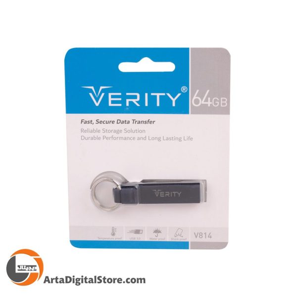 فلش مموری وریتی VERITY V814 USB3.0 64GB Black