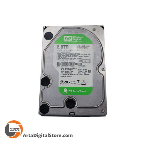 هارد وسترن دیجیتال سبز WD Green 2TB