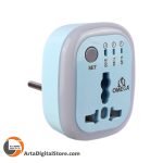 تبدیل 3 به 2 برق تایمردار Omega M100 blue