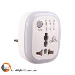 تبدیل 3 به 2 برق تایمردار Omega M100 Timer White