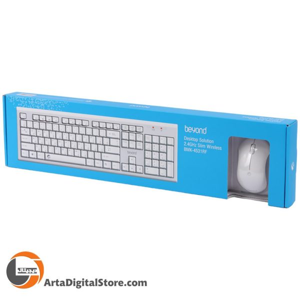 موس و کیبورد بی سیم  Beyond BMK-4531RF White