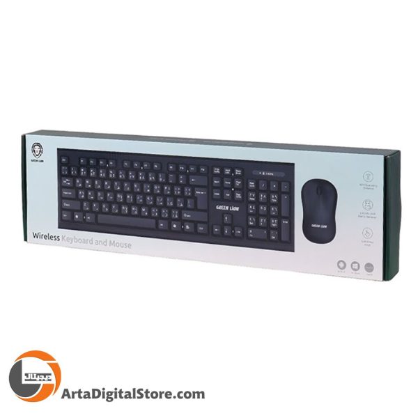موس و کیبورد بی سیم Green lion GNWS24GKEYM Black