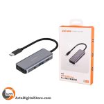 هاب Porodo PD-41CHB Type-C To USB 3.0/HDMI/AUX/Type-C PD