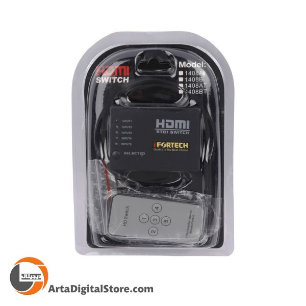 سوییچ Ifortech 1408AT 5Port HDMI Black