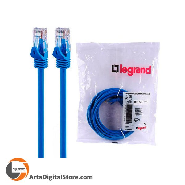 کابل شبکه Legrand 051775 Cat6 Blue طول 5 متر