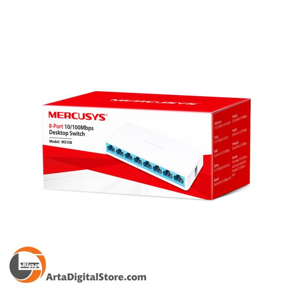 سوییچ  Mercusys MS108 8 Port White